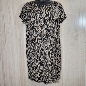 Vince Camuto Short Sleeve Animal Print Dress Sz 1X